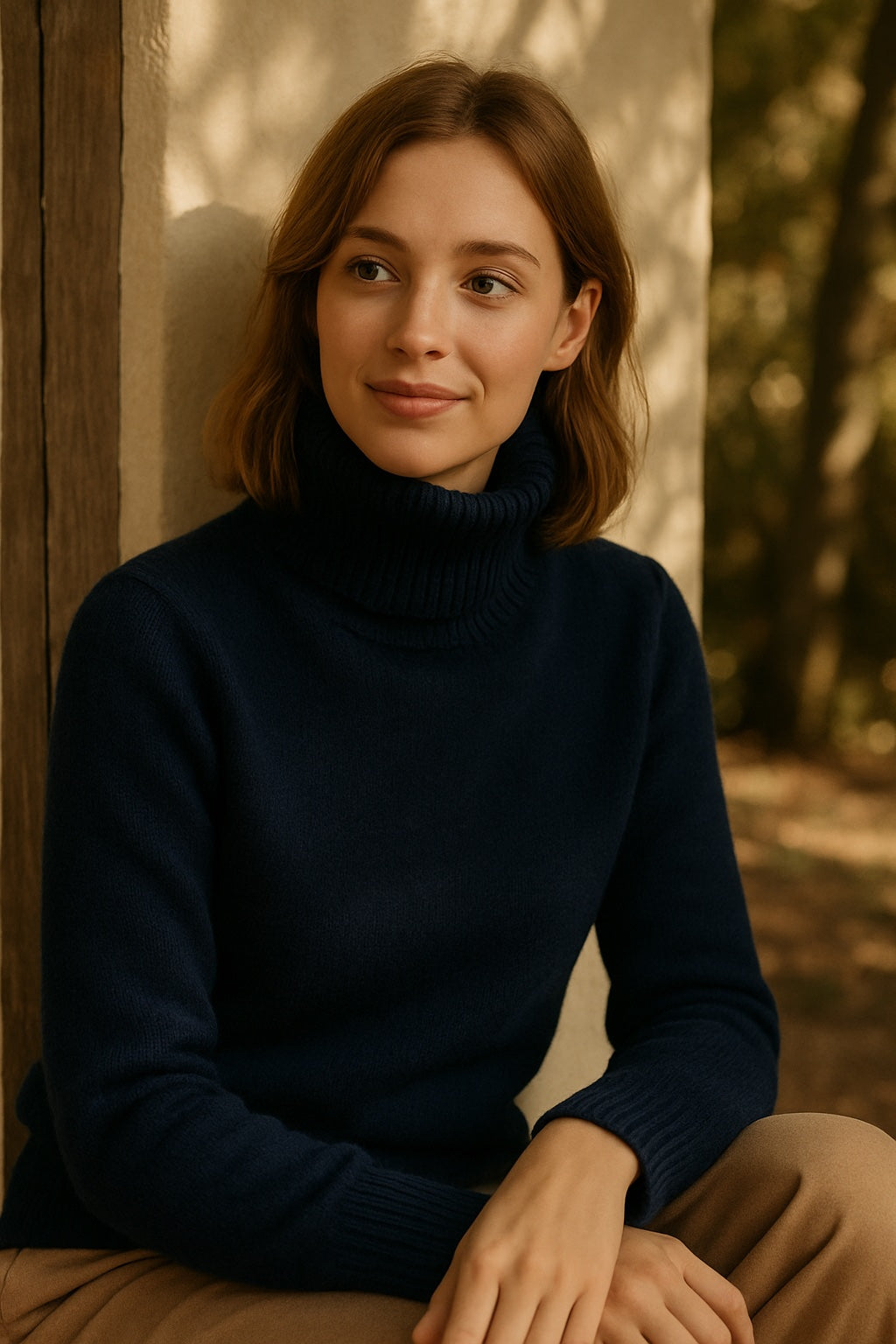 Isadora Kaschmirpullover mit Rollkragen