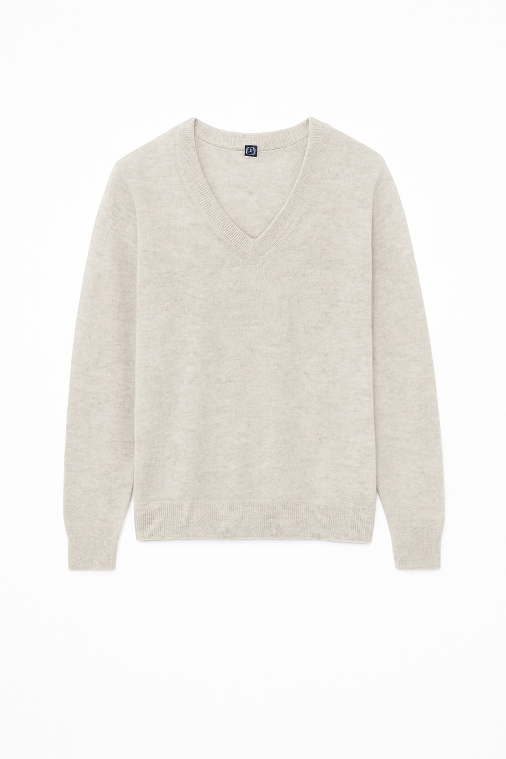 Nina Kaschmirpullover mit V-Ausschnitt