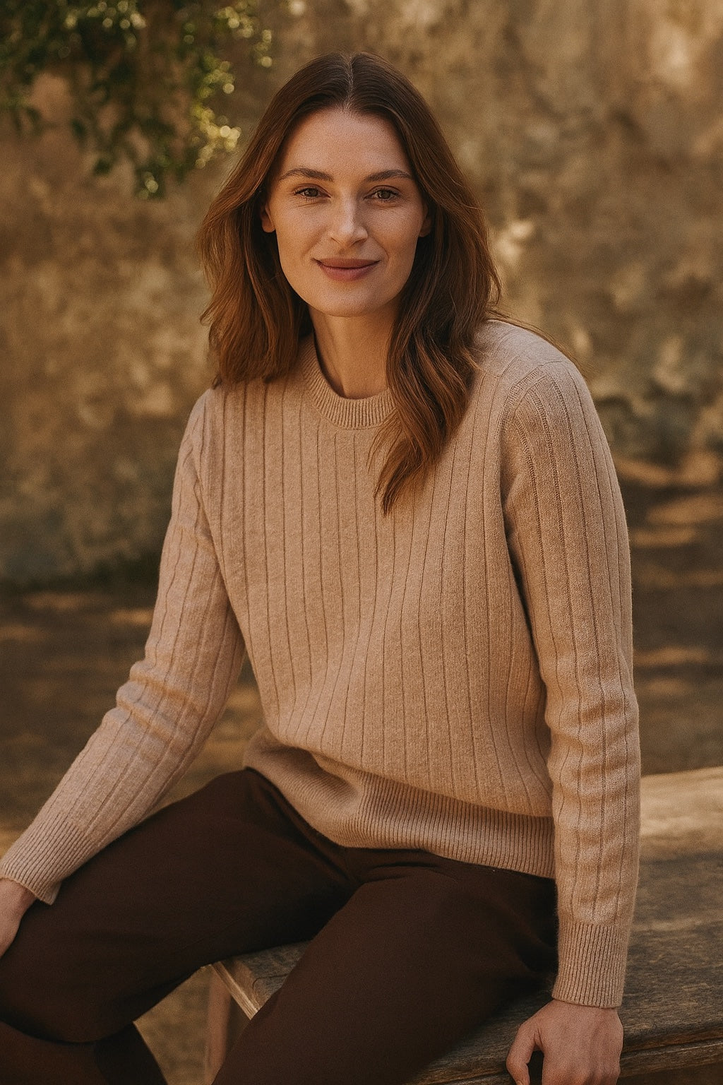 Juliette gerippter Kaschmirpullover