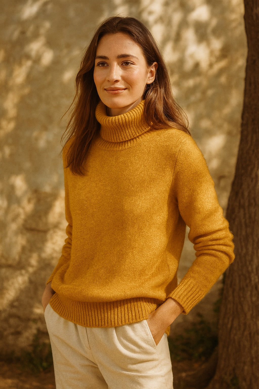 Isadora Kaschmirpullover mit Rollkragen