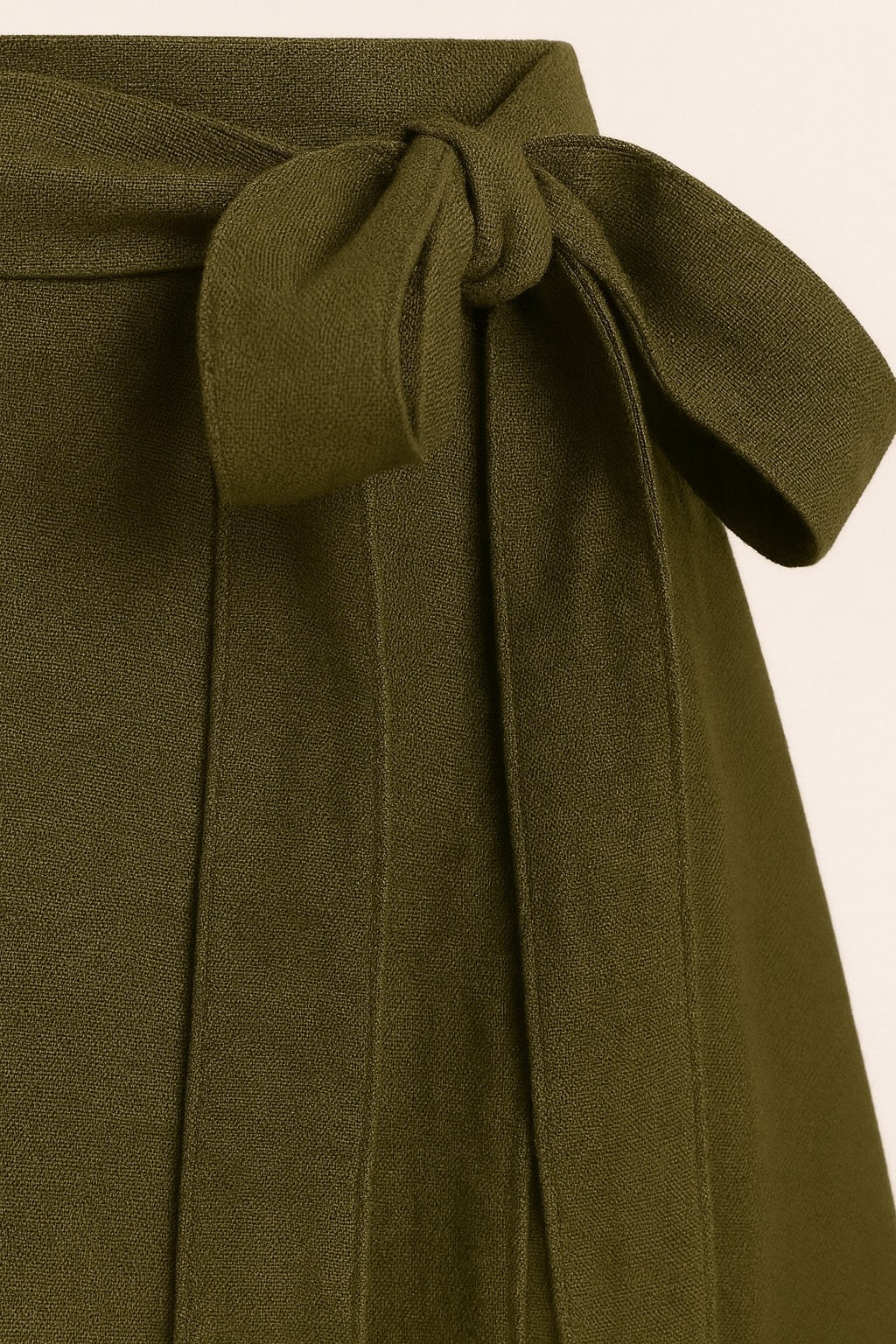 maya linen & cotton wrap skirt
