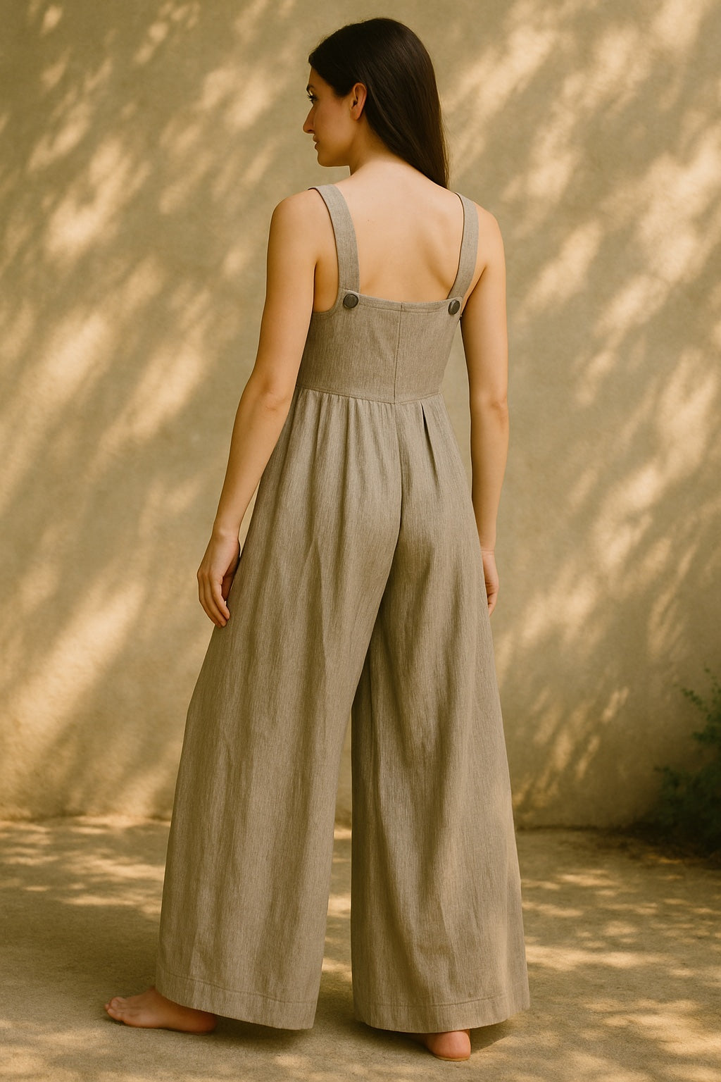 gabrielle linen & cotton jumpsuit