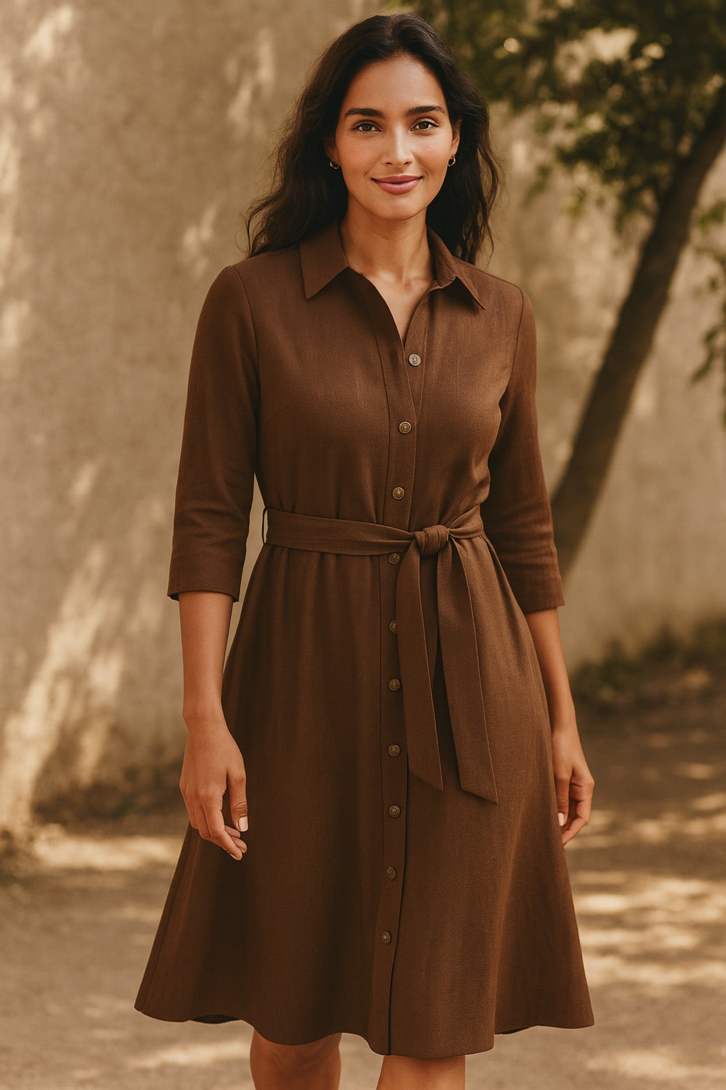 emma cotton & linen dress