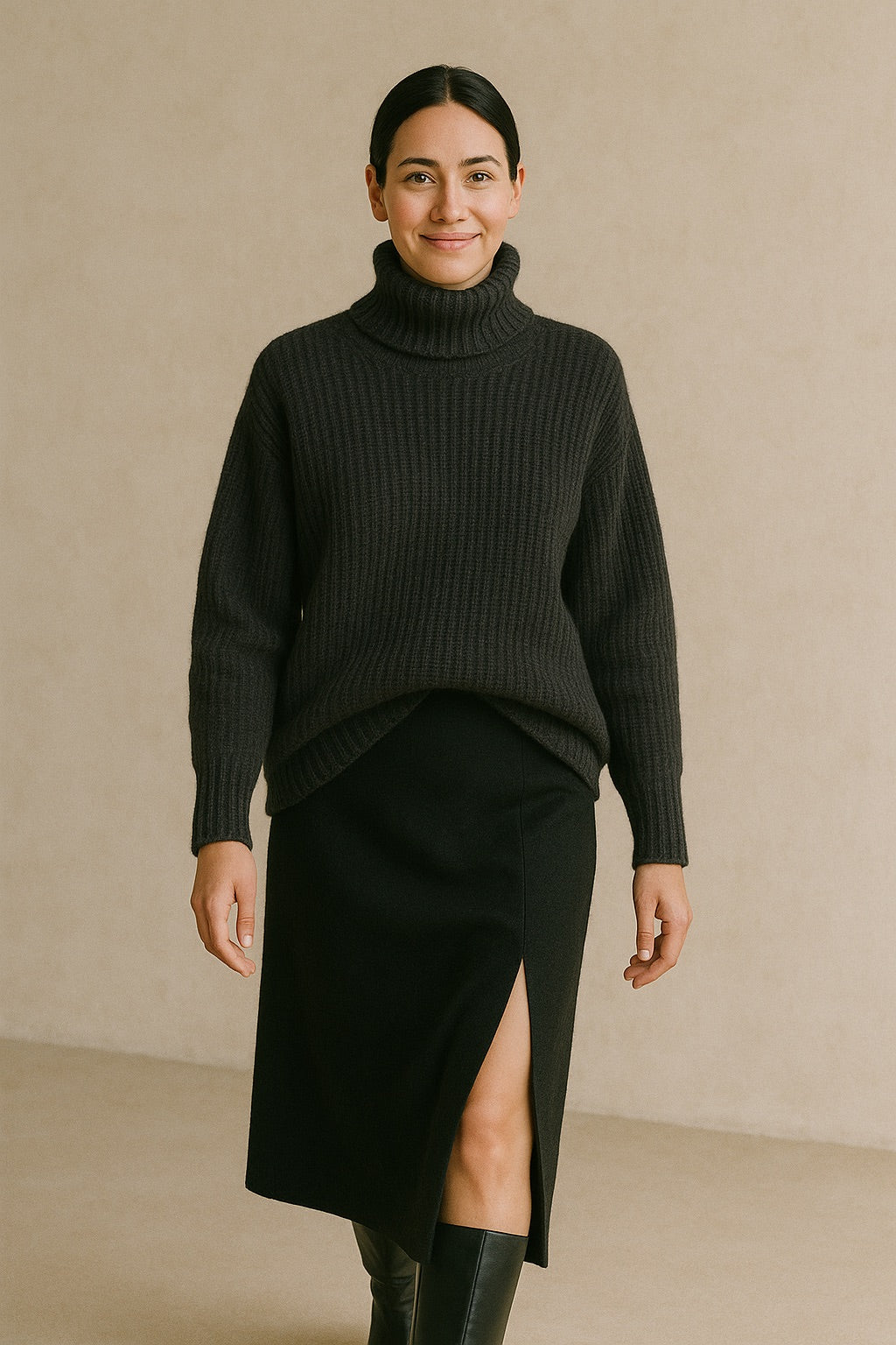 océane pure cashmere turtleneck pullover