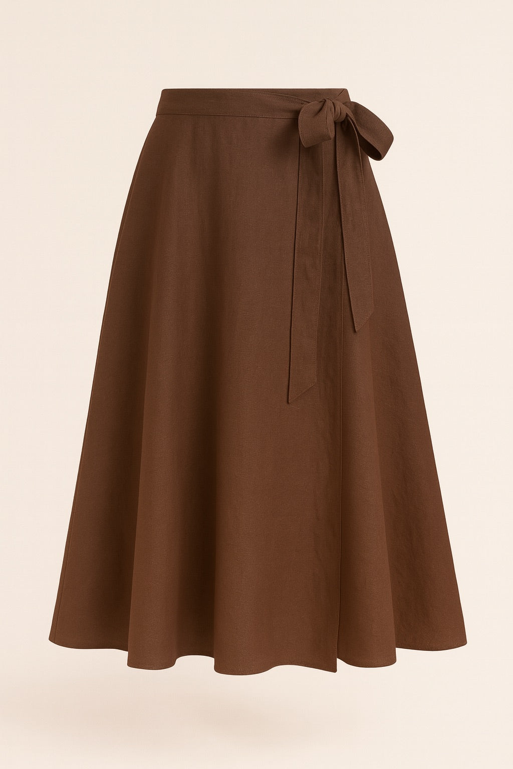 maya linen & cotton wrap skirt
