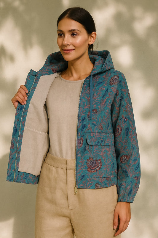 valentina blockprint jacket