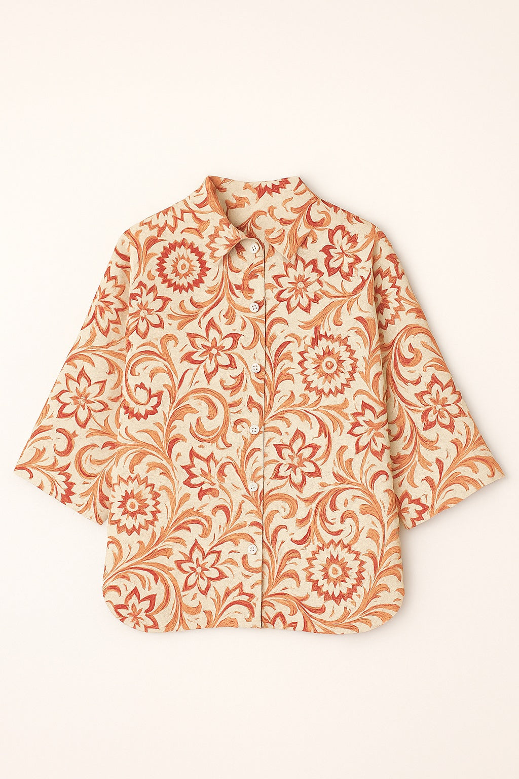 bonnie oversized blockprint shirt