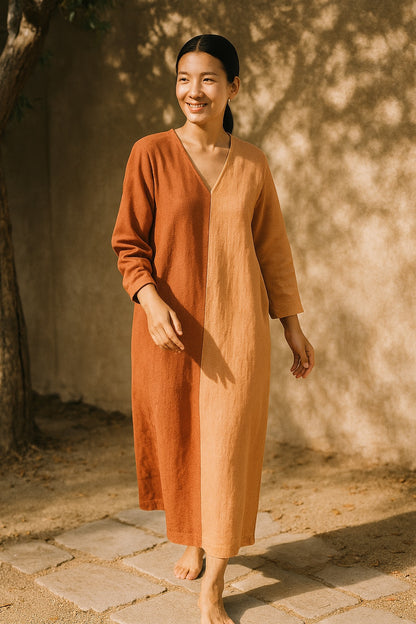 violette linen & cotton dress