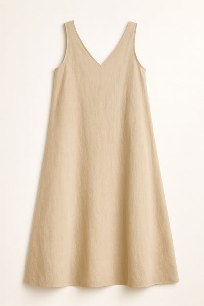 aveline cotton & linen dress