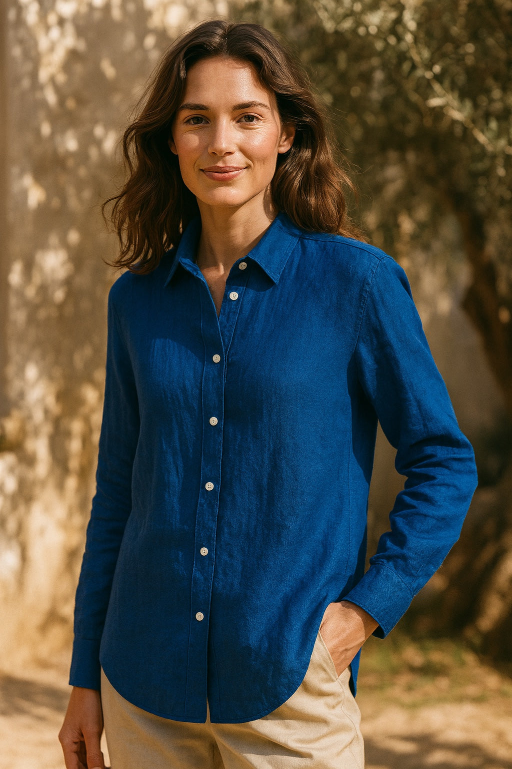 maya cotton & linen shirt