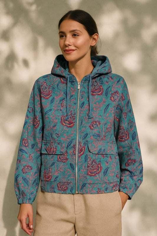 valentina blockprint jacket