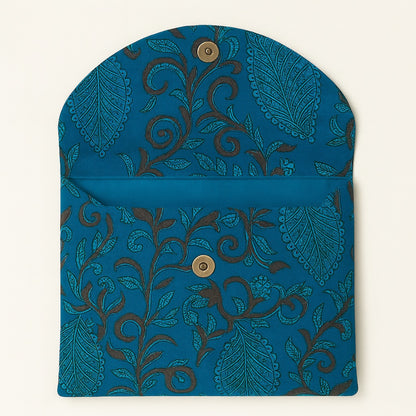madeleine blockprint clutch