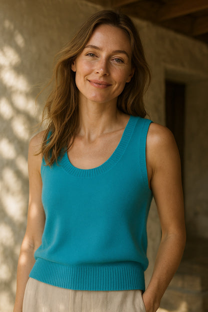 gabrielle cashmere vest