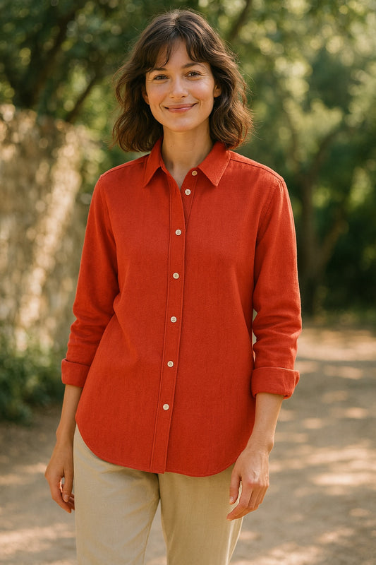maya cotton & linen shirt