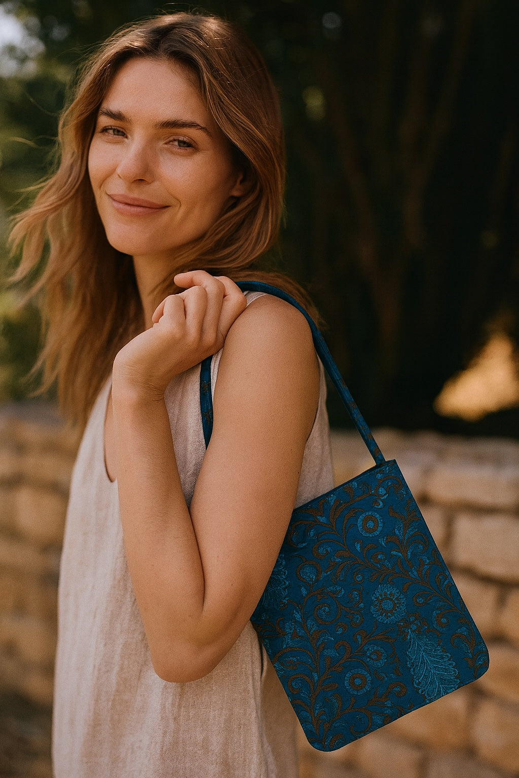 annabelle blockprint bag