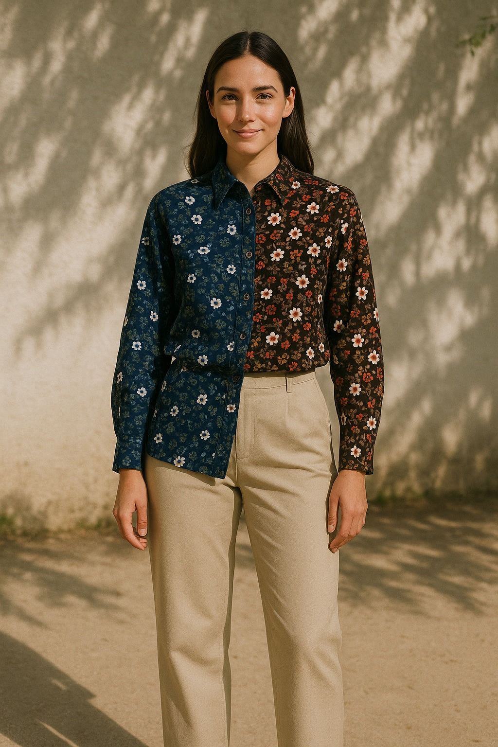 margaux cotton & silk shirt
