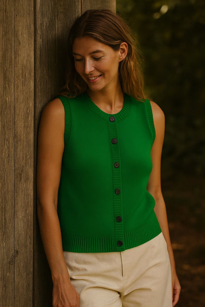 yuna cashmere vest