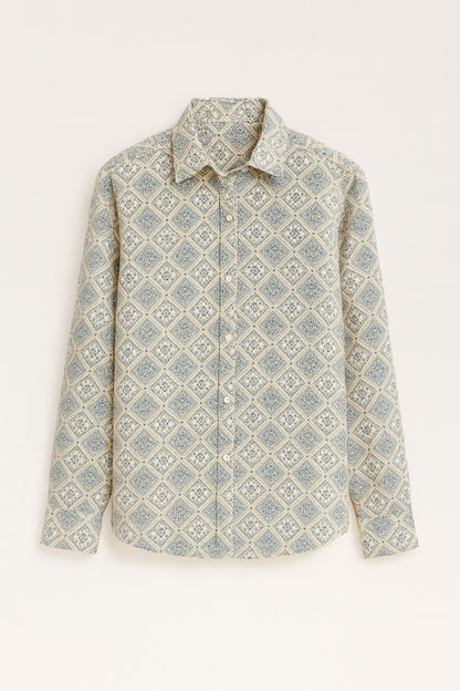 maya patterned cotton shirt