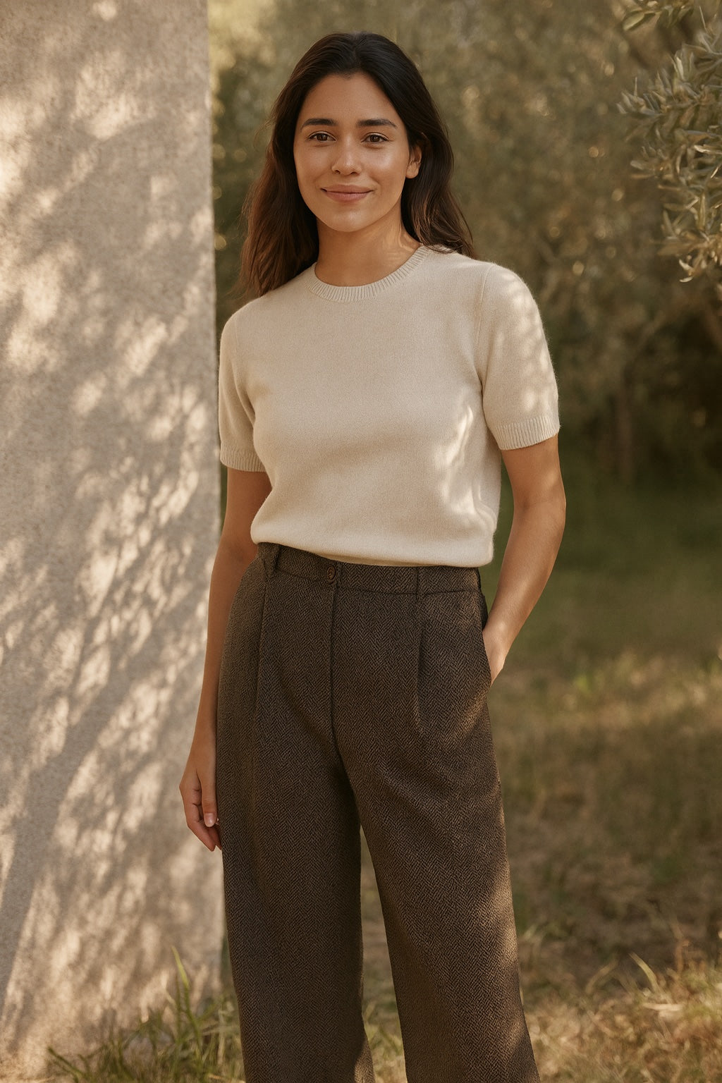 emmanuelle wool trousers