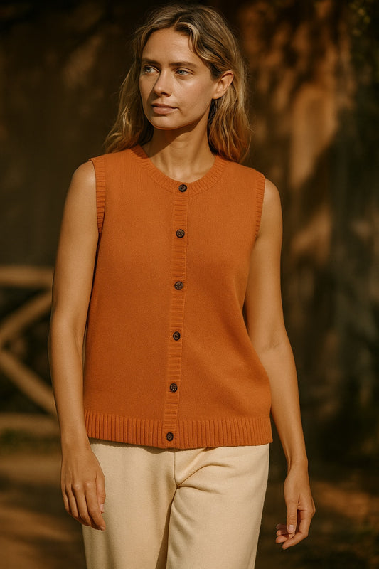 yuna cashmere vest