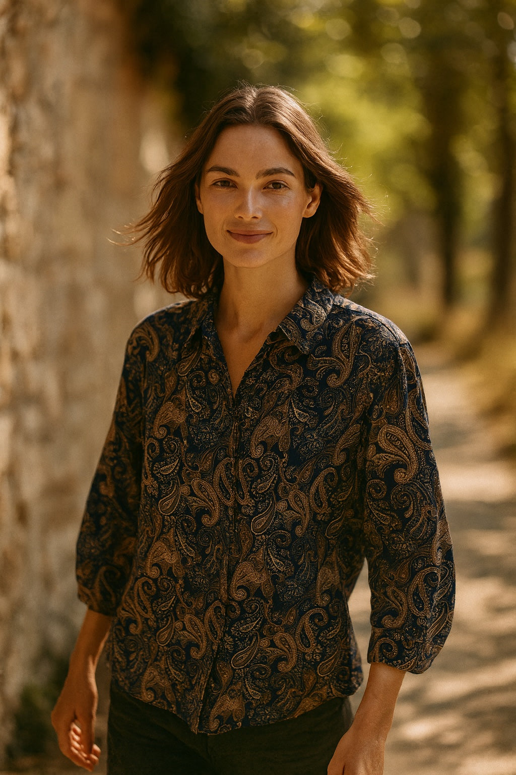 monie cotton & silk shirt