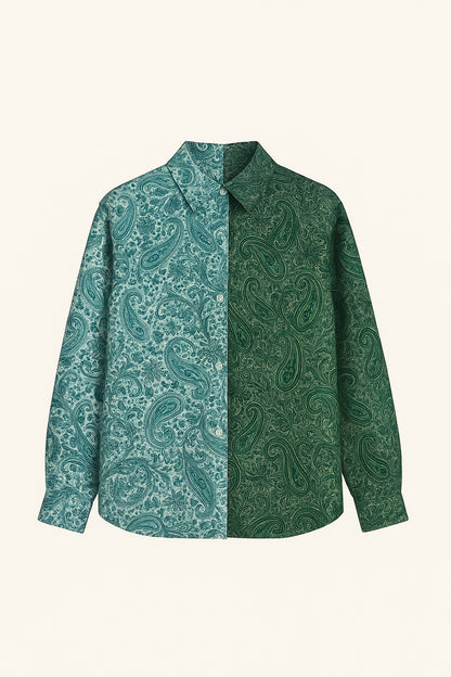 margaux cotton & silk shirt