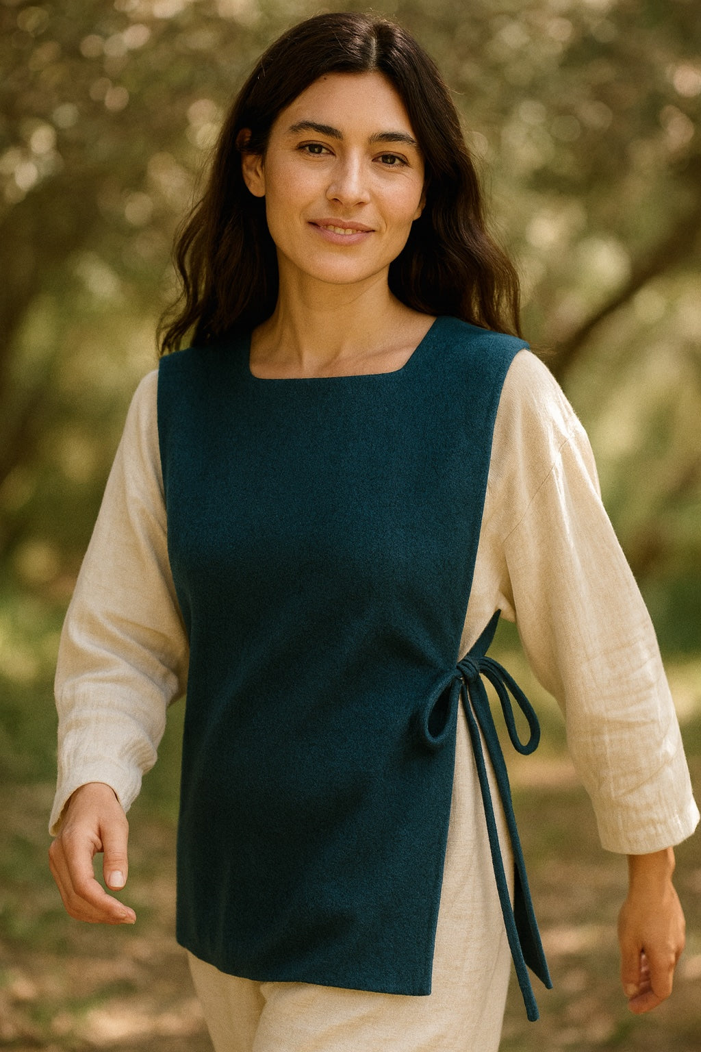 charlotte cashmere tie top