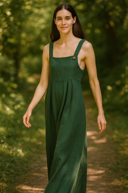 gabrielle linen & cotton jumpsuit
