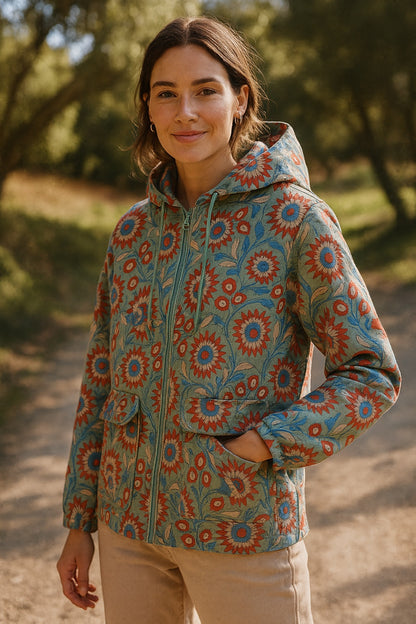 valentina blockprint jacket