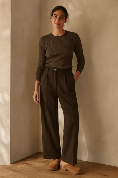 emmanuelle wool trousers