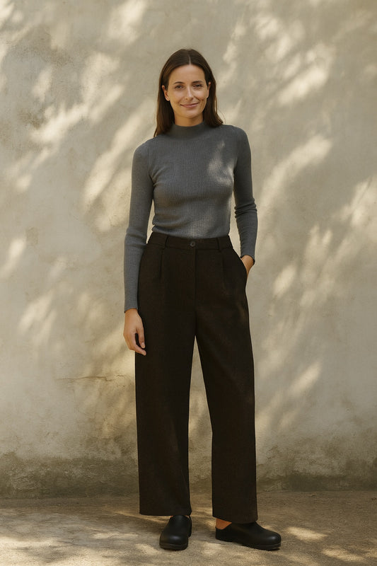 emmanuelle wool trousers