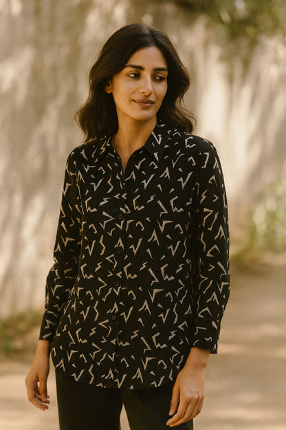 monie cotton & silk shirt