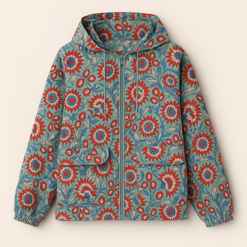 valentina blockprint jacket