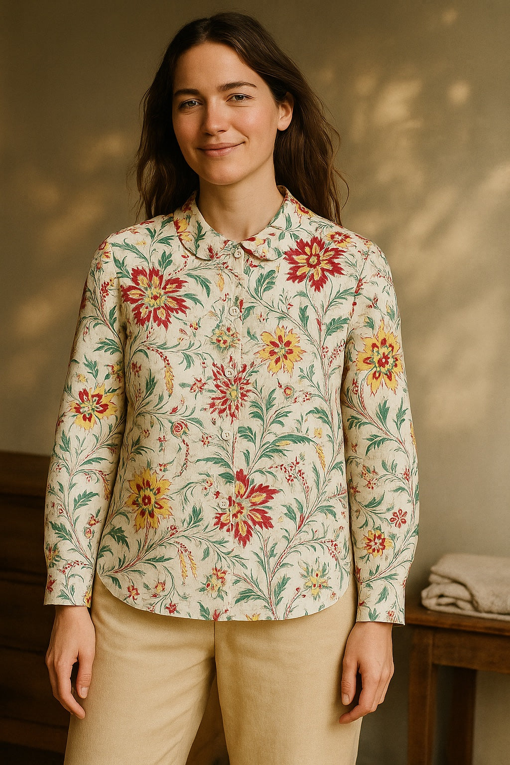 florine blockprint shirt