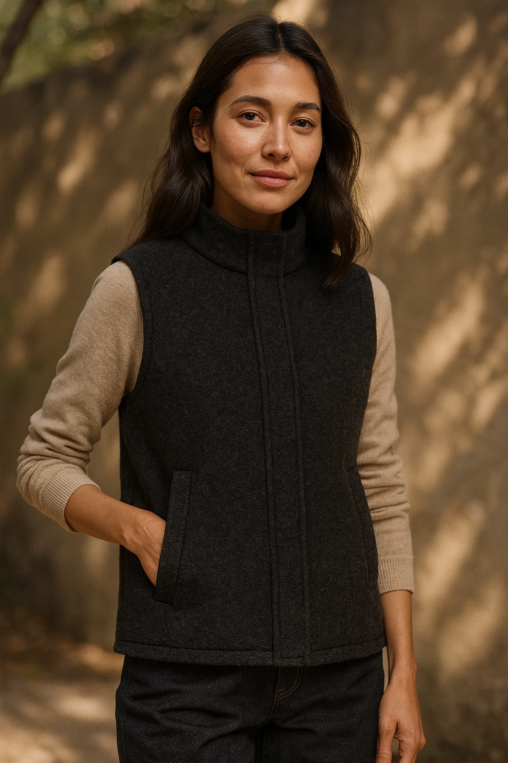 camille wool vest