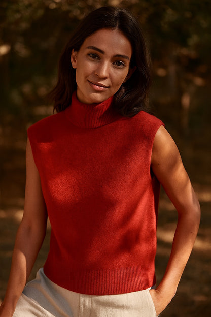 lola cashmere mock-neck