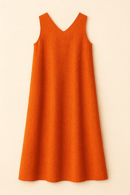 aveline cotton & linen dress