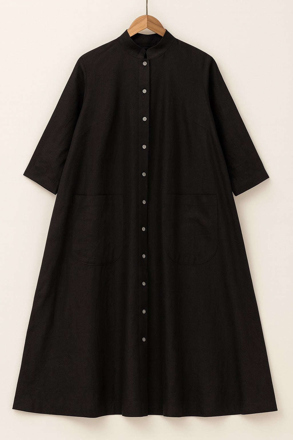 carla buttondown dress