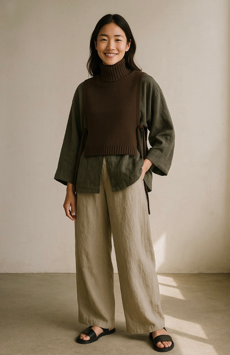 zoé pure cashmere knit vest