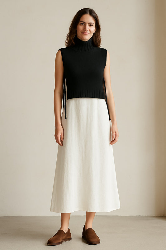 zoé pure cashmere knit vest