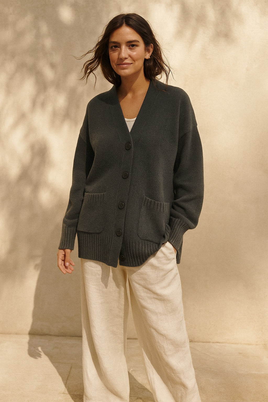 mona cashmere cardigan