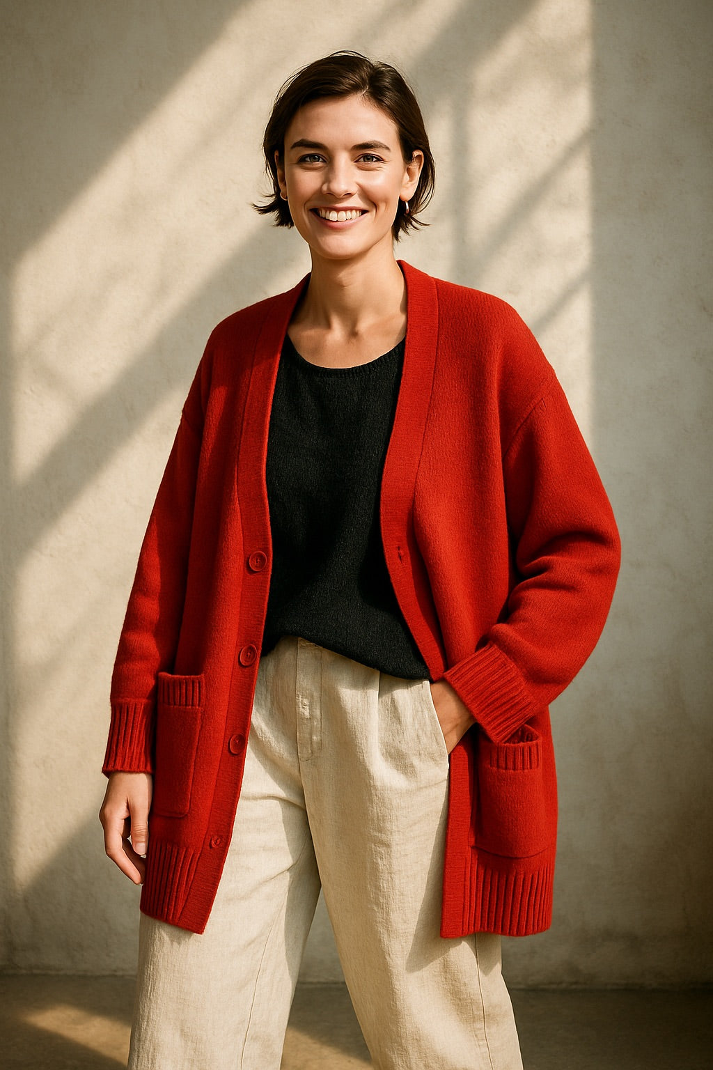 mona cashmere cardigan