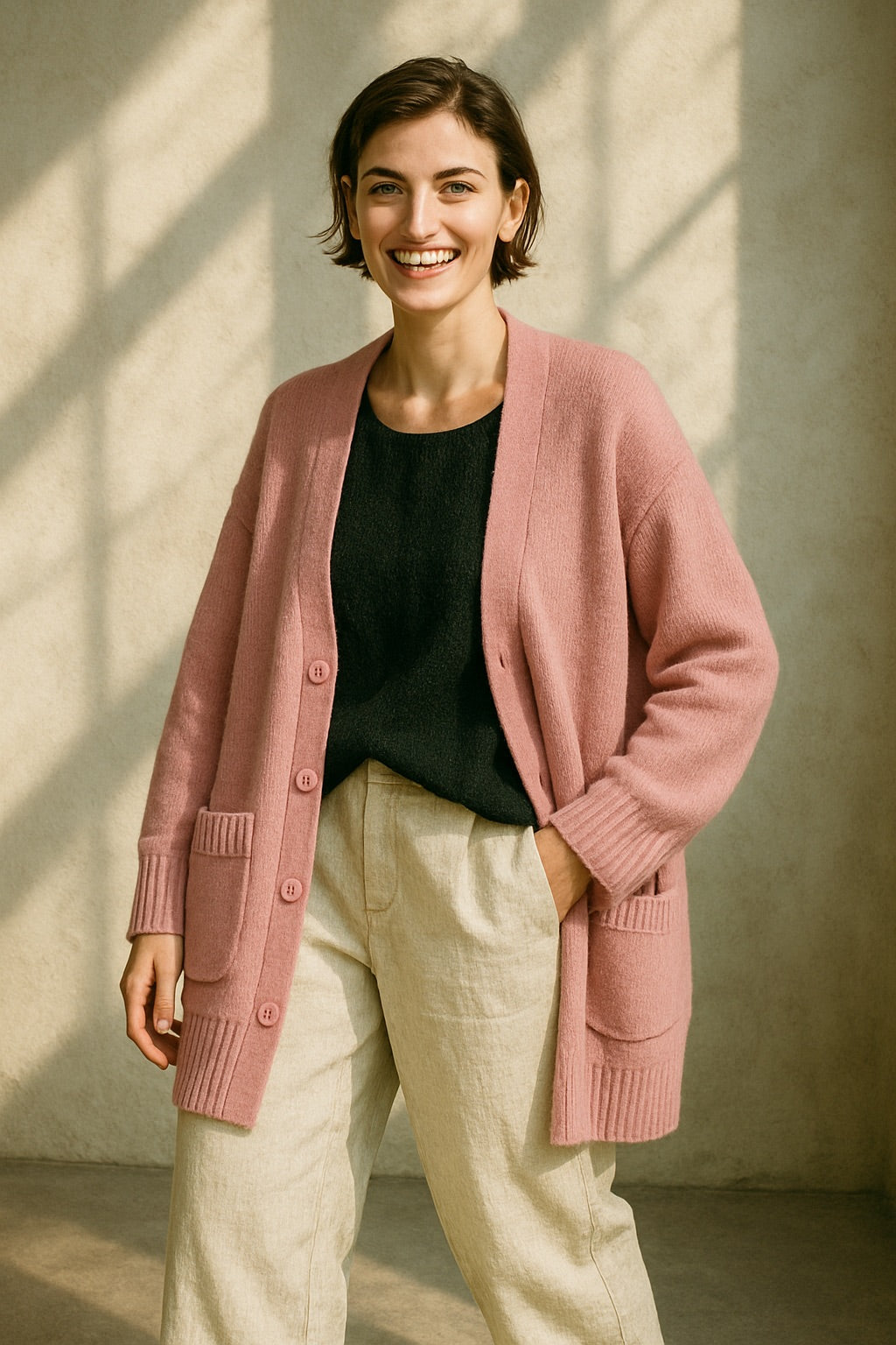 mona cashmere cardigan