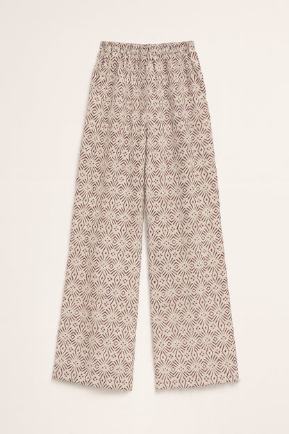 zara blockprint pants