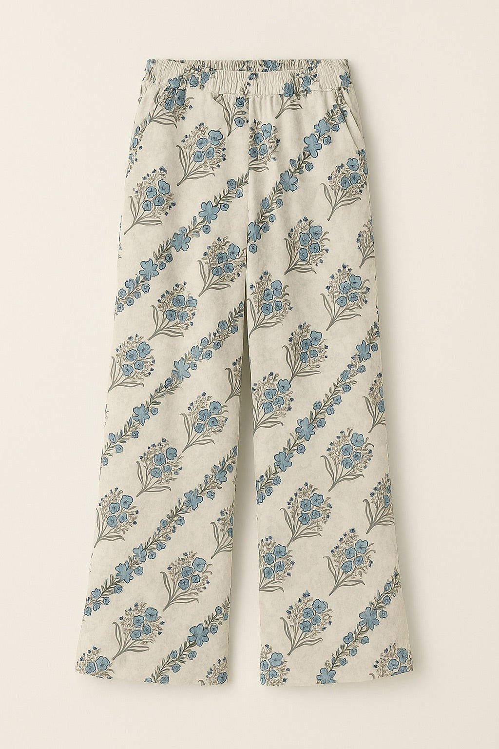 zara blockprint pants