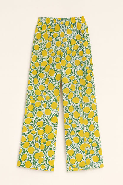 zara blockprint pants