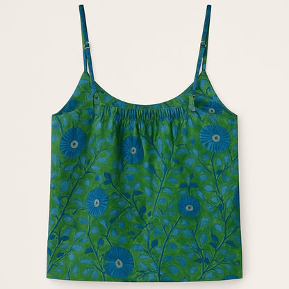 zara blockprint top