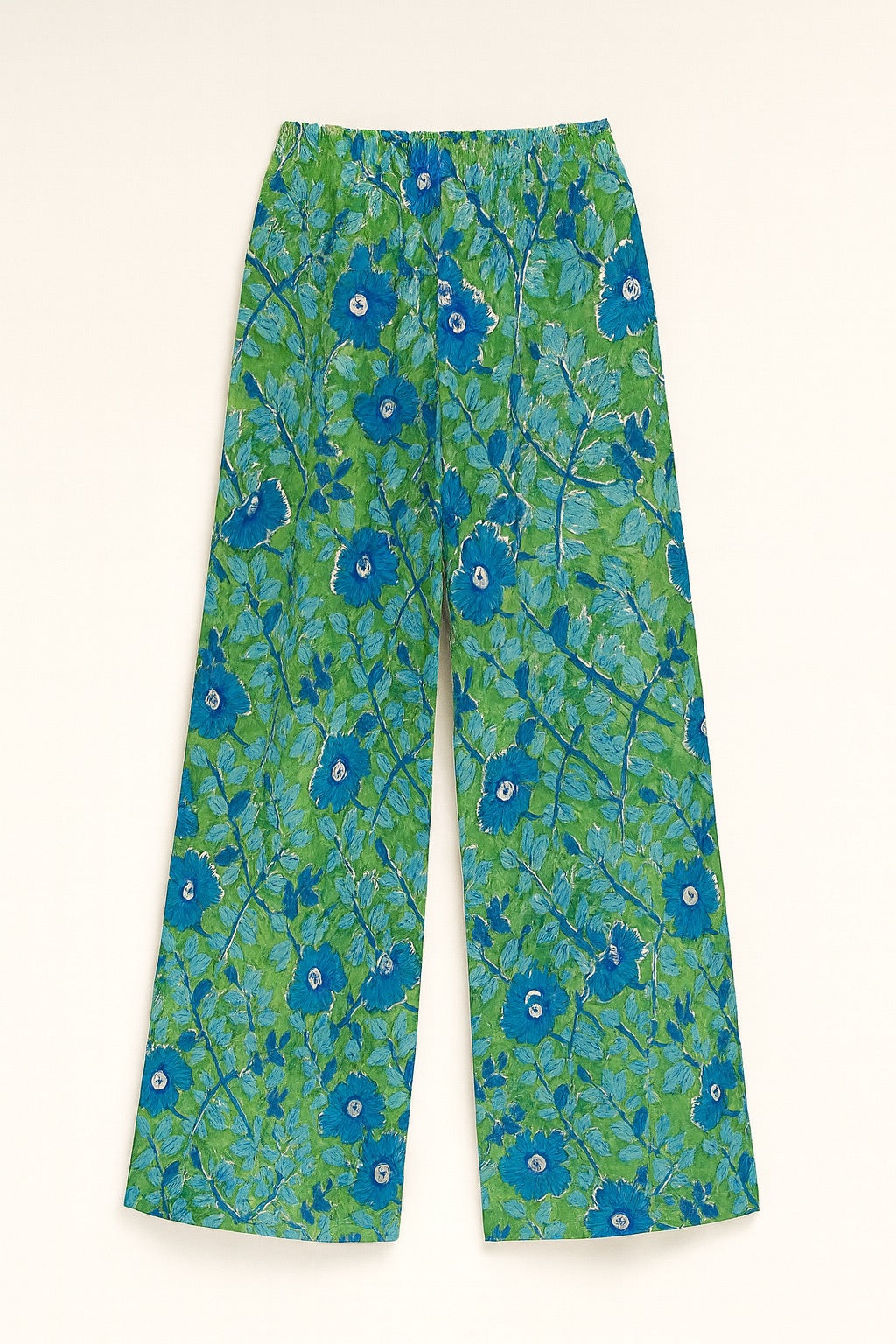 zara blockprint pants