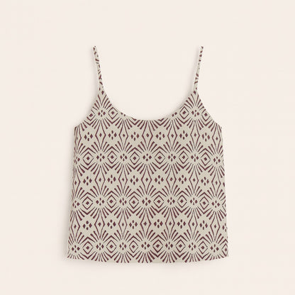zara blockprint top