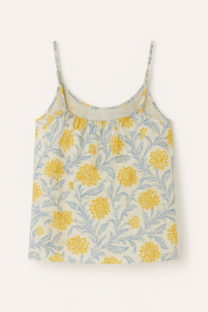 zara blockprint top